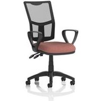 II Lever Operator Chair Mesh Back Loop Arms Seat Rivet Forge