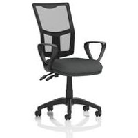 + II Lever Operator Chair Mesh Back Loop Arms Quest Mussel