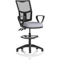 II Lever Draughtsman Operator Chair Mesh Back Loop Arms Shell