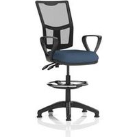 Eclipse+ II Lever Draughtsman Operator Chair Mesh Back Loop Arms Whelk