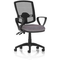 Eclipse + II Lever Operator Chair Mesh Back Loop Arms Seat Rivet Fuse