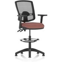 Eclipse+ II Lever Draughtsman Operator Chair Mesh Back Adj Arms Forge