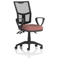 III Lever Operator Chair Mesh Back Loop Arms Rivet Forge