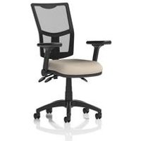 III Lever Operator Chair Mesh Back Adj Folding Arms Salt