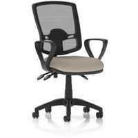 III Lever Operator Chair Mesh Back Loop Arms Seat Quest Salt