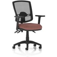 Eclipse + III Lever Operator Chair Mesh Back Adjustable Arms Forge