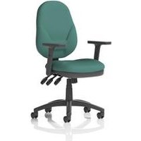 Lever Operator Chair Adjustable Arms Back Seat Kelp