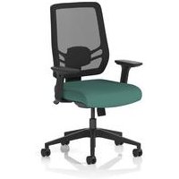 Twist Mesh Back Ergonomic Operator Chair Adjustable Arms Kelp
