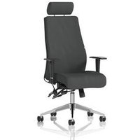 Onyx Ergo Posture Chair Adjustable Arms Headrest Back Seat Mussel