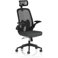 Sigma Executive Mesh Chair With Folding Arms Bespoke Colour Seat Quest