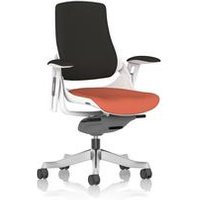 Zure White Shell Black Fabric Back Bespoke Colour Seat Quest Crab