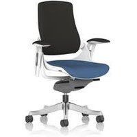 Zure White Shell Black Fabric Back Bespoke Colour Seat Quest Limpet