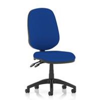 Luna II Lever Operator Chair with Blue Seat and Back