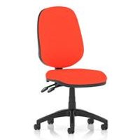 Luna II Lever Task Operator Chair Bespoke Colour Back And Seat Tabasco