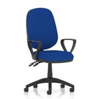 Luna II Operator Chair with Loop Arms in Blue