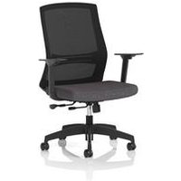 Mesh Back Task Operator Chair Adjustable Arms Seat Rivet Fuse