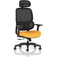 Rowan Mesh Back Chair Bespoke Colour Seat Senna Yellow KCUP4565