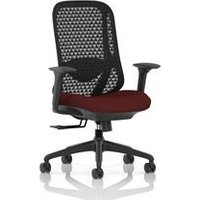 Mesh Back Chair Height Adjustable Arms Seat Chilli