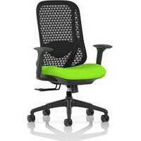 Prism Mesh Back Chair With Height Adjustable Arms Bespoke Colour Seat