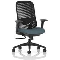 Mesh Back Chair Height Adjustable Arms Seat Rivet Quench