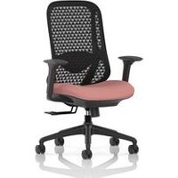 Mesh Back Chair Height Adjustable Arms Seat Quest Shrimp