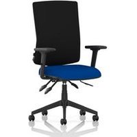 Orlena High Back Task Operator Chair with Arms in Blue