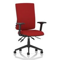 High Back Task Operator Chair Arms Back Seat Cherry