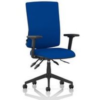 Orlena High Back Task Operator Chair with Arms in Blue