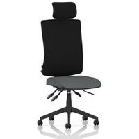High Back Task Operator Chair Headrest Seat Rivet Tensile
