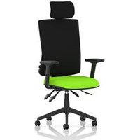 High Back Task Operator Chair Arms Headrest Seat