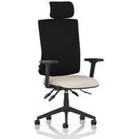High Back Task Operator Chair Arms Headrest Seat Quest Salt
