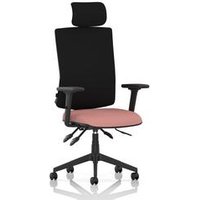 High Back Task Operator Chair Arms Headrest Seat Quest Shrimp