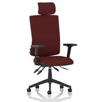 High Back Task Operator Chair Arms Headrest Back Seat Chilli