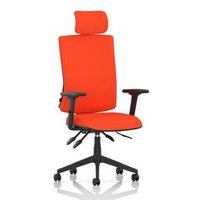High Back Task Operator Chair Arms Headrest Back Seat