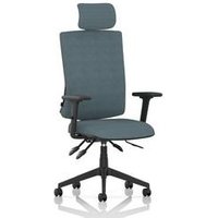Orlena High Back Operator Chair Arms Headrest Back Seat Rivet Quench