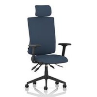High Back Operator Chair Arms Headrest Back Seat Quest Whelk