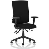 High Back Task Operator Chair Arms Fabric
