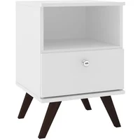 Mesa de Cabeceira Movelbento Retrô RT3019 1 Gaveta MDP Petroleo