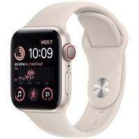 Apple Watch Series SE 2 (2022) GPS 44 mm - Aluminium Starlight - Sport band Starlight