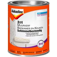 Alabastine Muurverf 2in1 Badkamer En Keuken Wit 1l