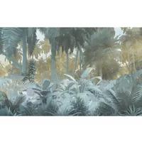 Fotobehang Misty Jungle - Meerkleurig - 2,50m X 400cm