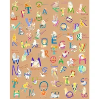 Fotobehang Animals A-z - Meerkleurig - 2,50m X 200cm