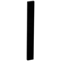 Cando Eindstuk Plint - Zwart - Kunststof - 24cm - 13x105mm - Multipack 4 Stuks