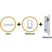 Cando Hardwarepakket 202 Met Smal Cilinderslot