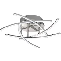 Fischer & Honsel Plafondlamp Led Cross Tw Metaal Chroom 5x4w