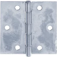 Alberts Scharnier Verzonken Schroefgaten Rolbaar + Vastgeklonken Rvs Pen 80x80x1,25mm
