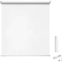 Madeco Gemotoriseerd Lichtdoorlatend Rolgordijn E-roll Wit 80x250cm