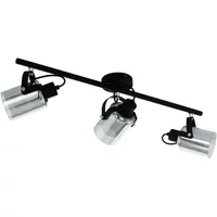 Eglo Wand- En Plafondlamp Berregas Zwart Chroom 3x40w E27