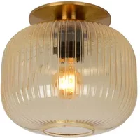 Lucide Tafellamp Virgil - Amber Glas - Diam. 25,5cm - E27