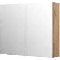 Aquazuro Spiegelkast Napoli - 90cm - Scandinavische Eik - Softclose